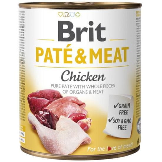 Brit Paté & Meat Cons. Csirke 800 g