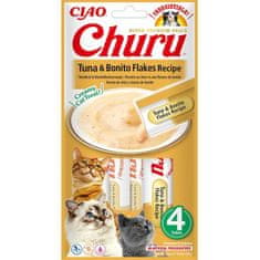 Inaba Churu macska snack tonhal és bonitópehely 4x 14g