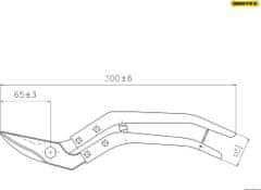 Rostex Lemezvágó olló 300mm vágó 2323