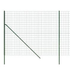 Vidaxl zöld horganyzott acél drótkerítés 1,8 x 25 m 154077