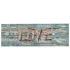 Vidaxl "Love" mosható konyhai szőnyeg 45 x 150 cm 323481