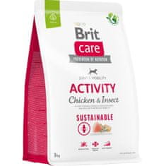 Brit Care Dog Sustainable Activity Csirke+Rovar 3 kg