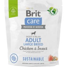 Brit Care Dog Sustainable Adult Adult Large Breed Csirke+Bogár 1 kg