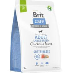 Brit Care Dog Sustainable Adult Adult Large Breed Chicken+Insect 3 kg