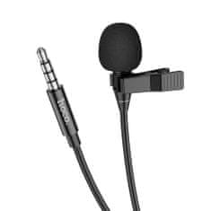 Hoco L14 Lavalier mikrofon 3.5mm mini jack, fekete