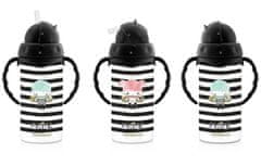 Miniland Baby Thermos szívószállal Magical, 240ml, fekete-fehér