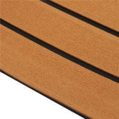 SONNENH 900x2300x6mm EVA hab teak barna, fekete vonal mű teak hajó dekklemez