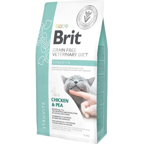 Brit Veterinary Diets Cat Struvite macska 5 kg