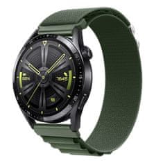 BStrap Nylon Loop szíj Samsung Galaxy Watch Active 2 40/44mm, green