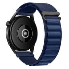 BStrap Nylon Loop szíj Samsung Galaxy Watch 3 41mm, navy blue