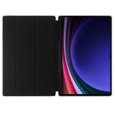 TKG Samsung Galaxy Tab S9 Ultra 14,6 Tablettok (X910, X916) - fekete smart case tablet tok, ceruza tartóval