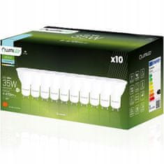 LUMILED 10x LED izzó GU10 5W = 35W 470lm 6500K Hideg fehér 120°