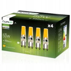 LUMILED 4x LED izzó COB G4 CAPSULE 5W = 50W 550lm 4000K Semleges fehér 360°