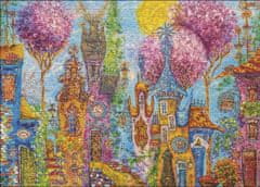 Heye Puzzle Charming Village: Rózsaszín fák 1000 db