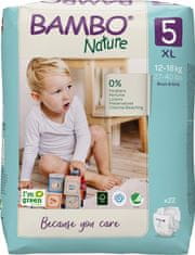 Bambo Nature eldobható pelenkák 5 XL (12-18 kg) 22 db