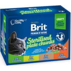 Brit prémium Cat kapszula. Steril lemez 12x100 g