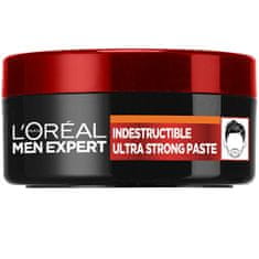 Loreal Paris Erős fixálású hajformázó paszta Men Expert (Indestructible Ultra Strong Paste) 75 ml