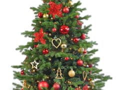 LAALU.cz Díszített mesterséges karácsonyfa 136 díszítéssel CHRISTMAS STARS 240 cm-es fa állvánnyal és karácsonyi díszekkel