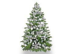 LAALU.cz Díszített műkarácsonyfa 132 díszítéssel KING WINTER 240 cm-es fa állvánnyal és karácsonyi díszekkel