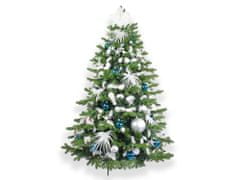 LAALU.cz Díszített mesterséges karácsonyfa 163 díszítéssel POLAR BLUE II 240 cm-es fa állvánnyal és karácsonyi díszekkel