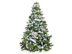 LAALU.cz Díszített műkarácsonyfa 131 díszekkel SKY SILVER 240 cm-es fa állvánnyal és karácsonyi díszekkel
