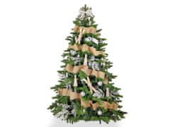 LAALU.cz Díszített mesterséges karácsonyfa 136 díszítéssel NORTHERN WINTER 240 cm-es fa állvánnyal és karácsonyi díszekkel