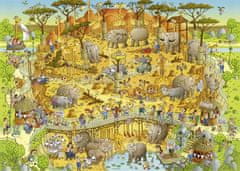 Puzzle Mad ZOO: Afrikai kiállítás 1000 db