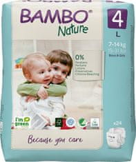 Bambo Nature Egyszer használatos pelenkák 4 L (7-14 kg) 24 db