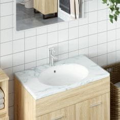 shumee fehér ovális kerámia fürdőszobai mosdókagyló 47x39x21 cm