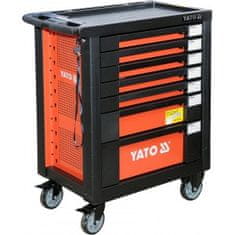 YATO Mobil műhelyszekrény szerszámokkal (211db) 7 fiókkal