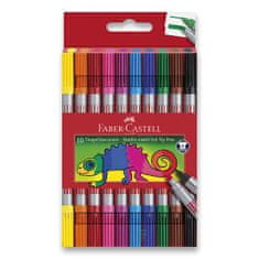 Faber-Castell kétoldalas gyermek filctollak 10 színűek