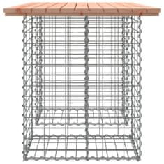 Greatstore tömör duglászfenyő gabion kerti pad 100x70x72 cm