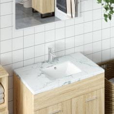 shumee fehér négyszögű kerámia fürdőszobai mosdókagyló 36,5x32x15,5 cm