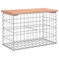 Greatstore tömör duglászfenyő gabion kerti pad 63x31,5x42 cm