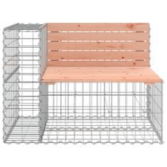 Greatstore tömör duglászfenyő gabion kerti pad 92 x 71 x 65,5 cm