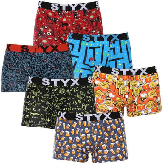 Styx 6PACK férfi boxeralsó art sport gumi több színben (6G12697124)