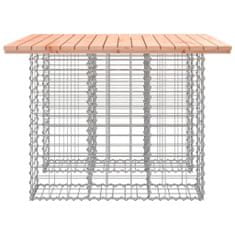 Greatstore tömör duglászfenyő gabion kerti pad 100x102x72 cm