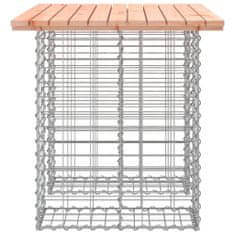 Greatstore tömör duglászfenyő gabion kerti pad 100x70x72 cm