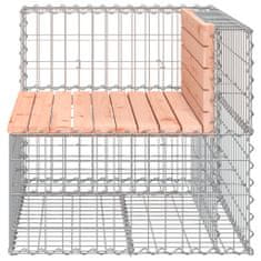 Greatstore tömör duglászfenyő gabion kerti pad 92 x 71 x 65,5 cm