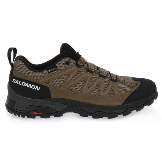 Salomon Cipők futás olajbogyó X Ward Leather Mid Gtx