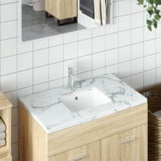 shumee fehér négyszögű kerámia fürdőszobai mosdókagyló 39x30x18,5 cm
