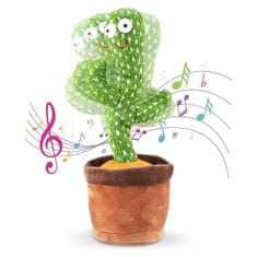 Interaktív táncoló és éneklő bolyhos kaktusz (1+1 GRATIS) - Cactus