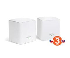 Tenda MW5s (2 db) - Vezeték nélküli AC MESH rendszer 802.11ac/a/b/g/n, 2x GLAN/GWAN, 2x LAN