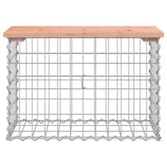 Greatstore tömör duglászfenyő gabion kerti pad 63x31,5x42 cm