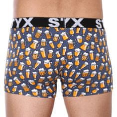 Styx 3PACK Férfi boxeralsó art sport gumi túlméretezett (3R12672) - méret 4XL