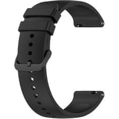 4wrist Univerzális szilikon szíj fekete csattal 22 mm – Black