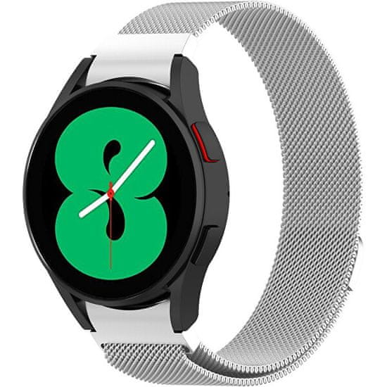 4wrist Milánói szíj, mágneses csattal Samsung Galaxy Watch 6/5/4 - Silver