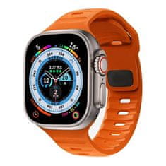 4wrist Szilikon szíj Apple Watch-hoz - 42/44/45/49 mm - Orange