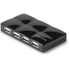 Belkin USB Hub 2.0 7port mobile fekete (F5U701cwBLK) (F5U701cwBLK)