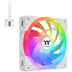 Thermaltake 120mm SWAFAN EX12 ARGB PC Cooling Fan White TT Premium Edition 3 Fan Pack (CL-F169-PL12SW-A)